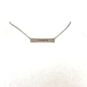Silver Tone Fierce Necklace